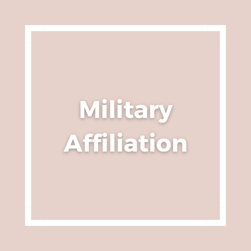 Menu item: Military Affiliation